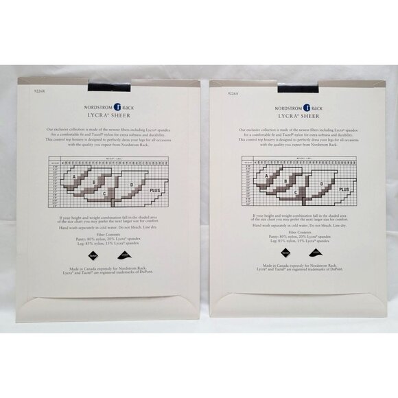 VTG Lot of 3 Nordstrom Rack Support Sheer Control Top Pantyhose Navy Size C NOS - Picture 4 of 9